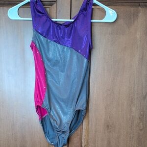 Kids Sparkly Purple and Pink Leotard